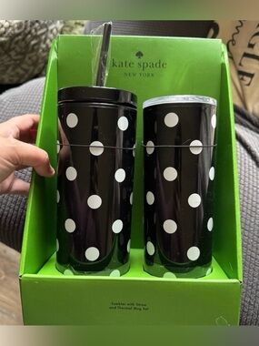 Kate Spade New York tumbler and thermal mug set